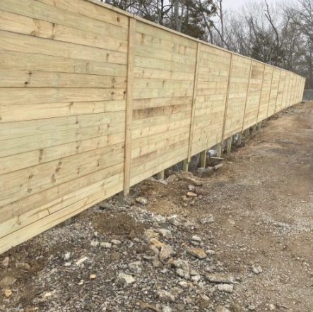 New wood privacy fence